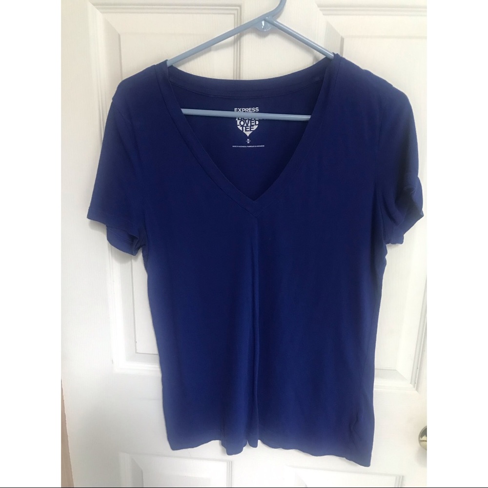 Blue Vneck shirt